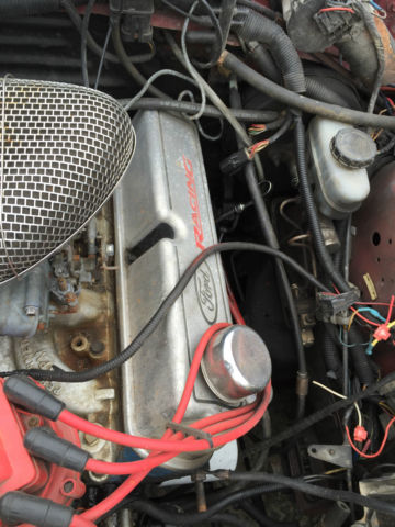 1987 Red Ford Mustang Hatchback