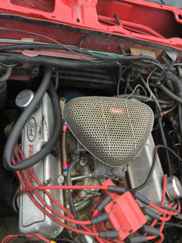 1987 Red Ford Mustang Hatchback