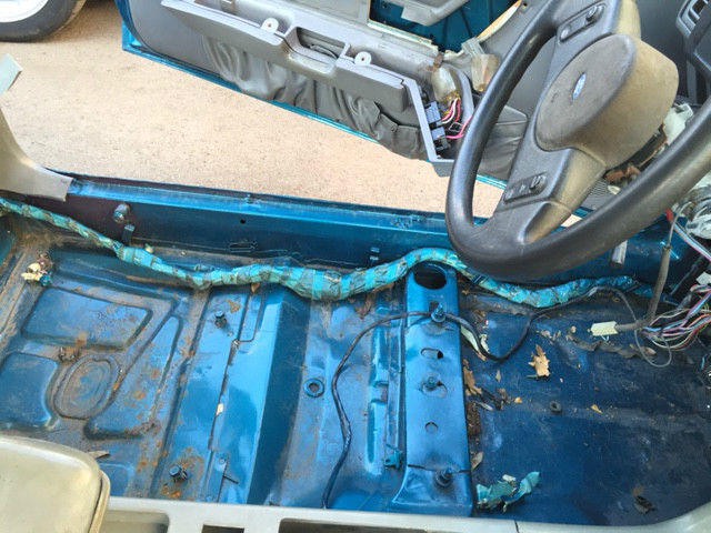 1987 Blue Ford Mustang Sedan