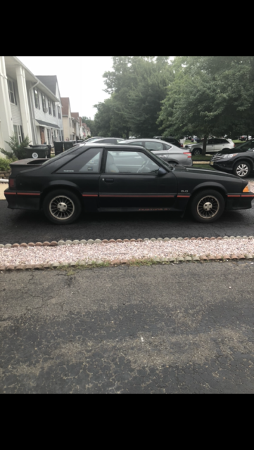 1987 Black Ford Mustang Fox Body
