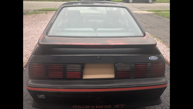 1987 Black Ford Mustang Fox Body