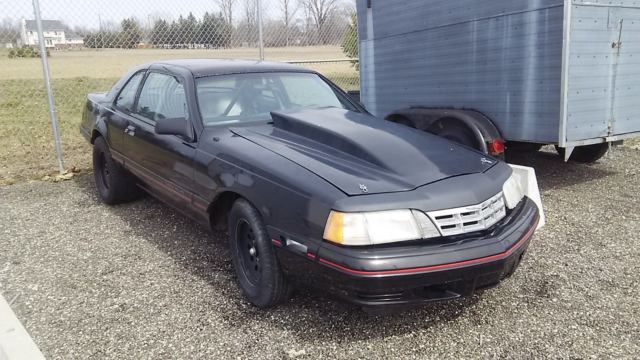 1987 Black Ford Thunderbird Coupe