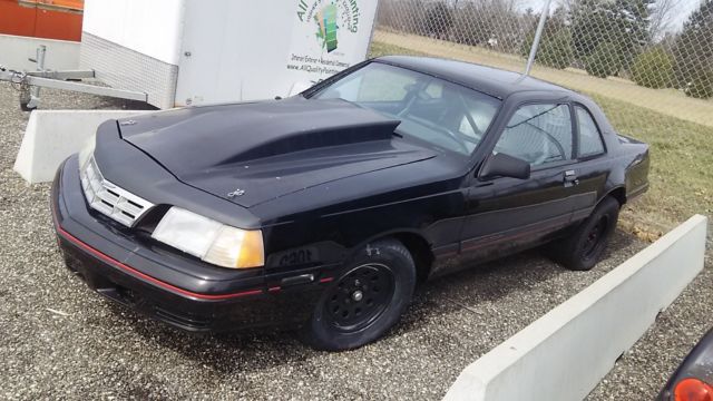 1987 Black Ford Thunderbird Coupe