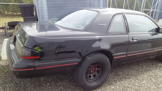 1987 Black Ford Thunderbird Coupe