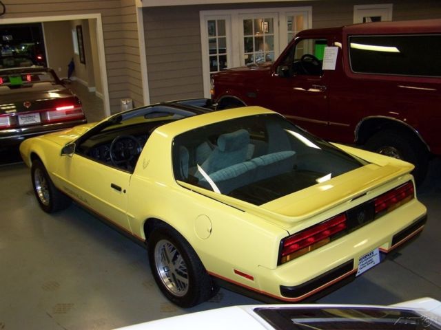 1987 Yellow Pontiac Firebird Coupe