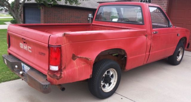 1987 Red GMC Sierra 1500 Standard Cab Pickup