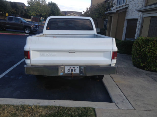 1987 White GMC Sierra 1500 Standard Cab Pickup