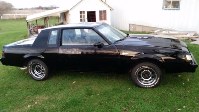 1987 Black Buick Grand National Coupe