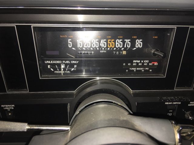 1987 Black Buick Grand National Coupe