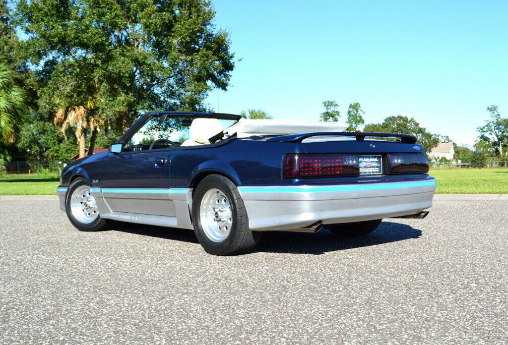 1987 Blue Ford Mustang Convertible