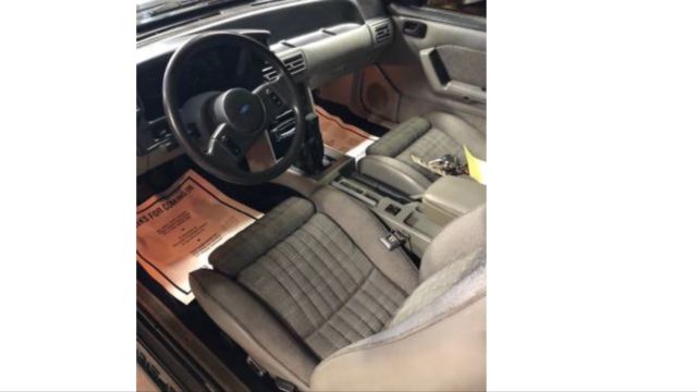 1987 Black Ford Mustang