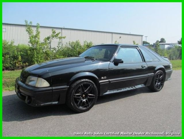 1987 Black Ford Mustang Hatchback