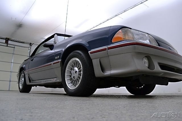 1987 Blue Ford Mustang Convertible