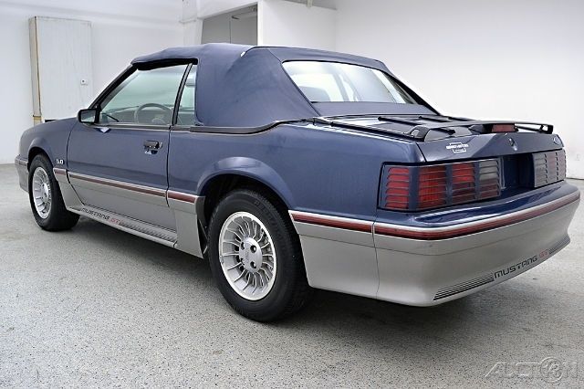 1987 Blue Ford Mustang Convertible