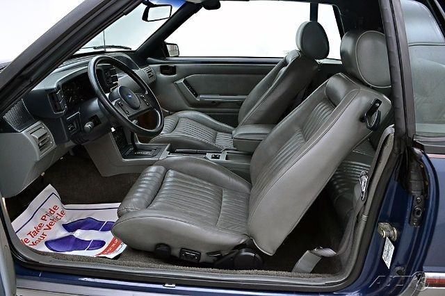 1987 Blue Ford Mustang Convertible