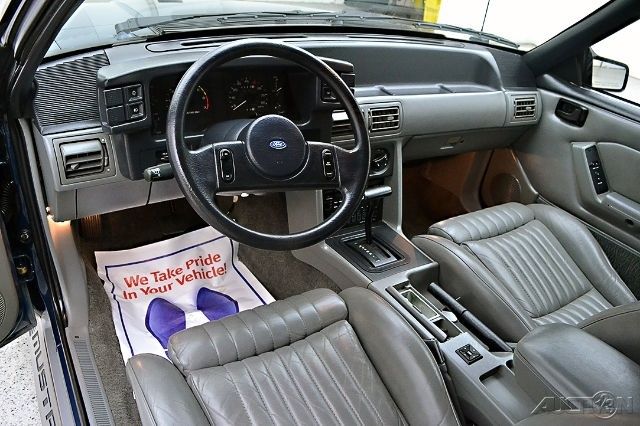 1987 Blue Ford Mustang Convertible