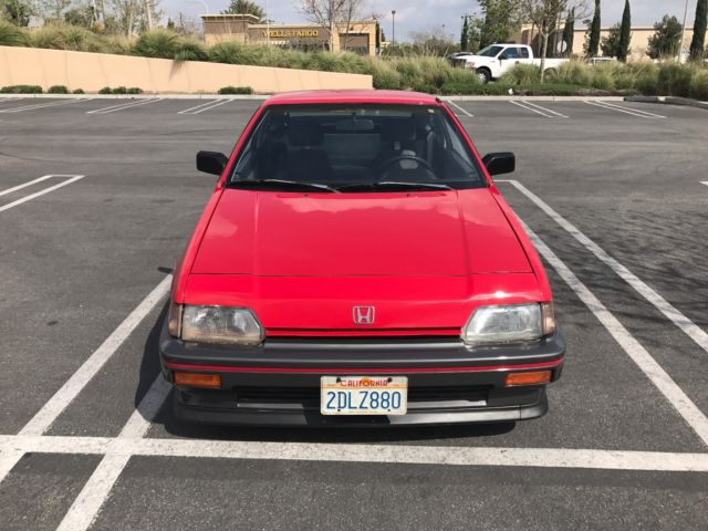 1987 Red Honda CRX