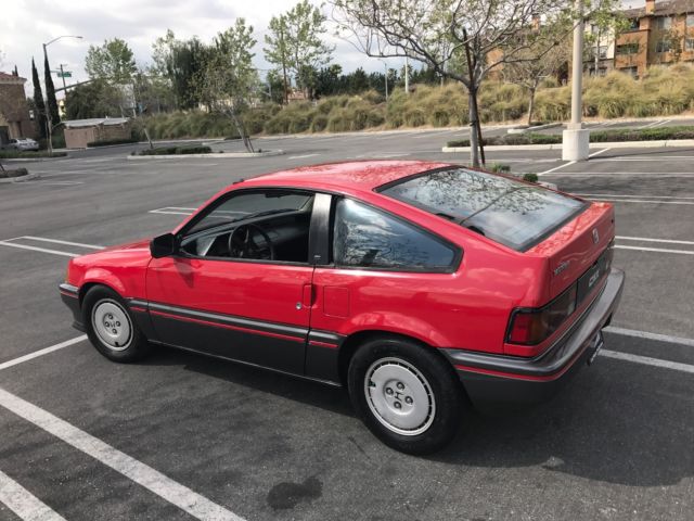 1987 Red Honda CRX