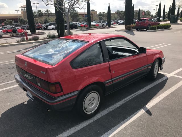 1987 Red Honda CRX