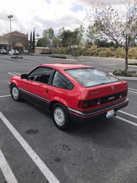 1987 Red Honda CRX