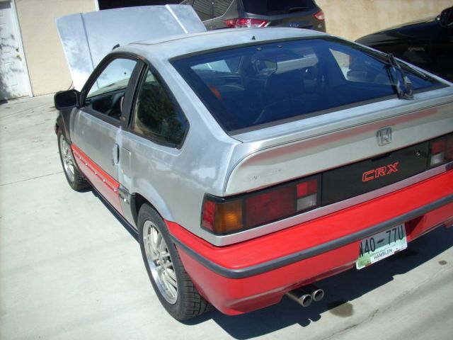 1987 Red Honda CRX Coupe