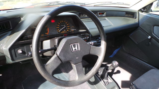 1987 Red Honda CRX Coupe