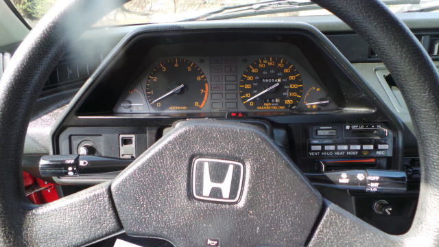 1987 Red Honda CRX Coupe