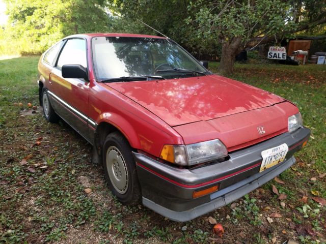 1987 Red Honda CRX Hatchback