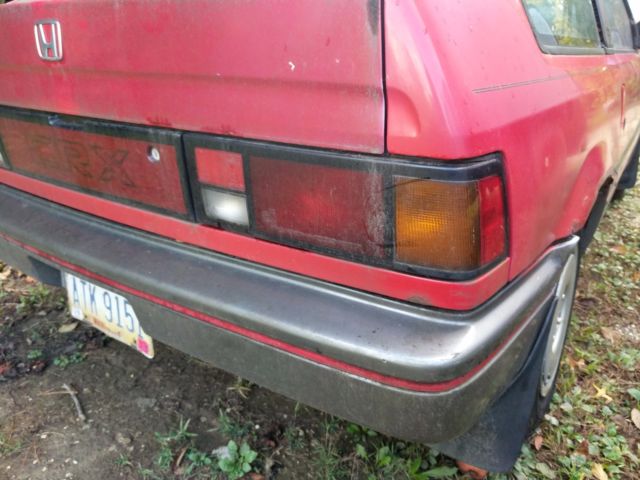 1987 Red Honda CRX Hatchback