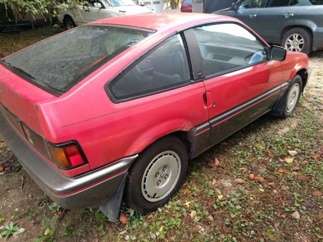 1987 Red Honda CRX Hatchback
