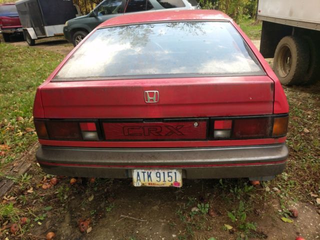 1987 Red Honda CRX Hatchback