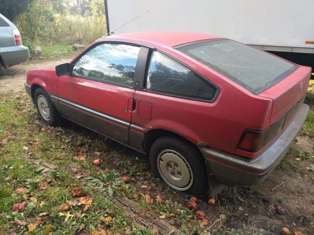 1987 Red Honda CRX Hatchback