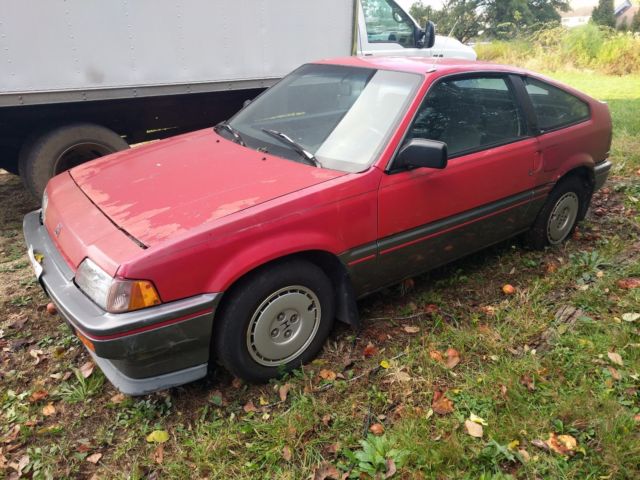 1987 Red Honda CRX Hatchback
