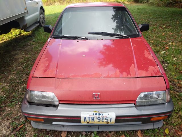 1987 Red Honda CRX Hatchback