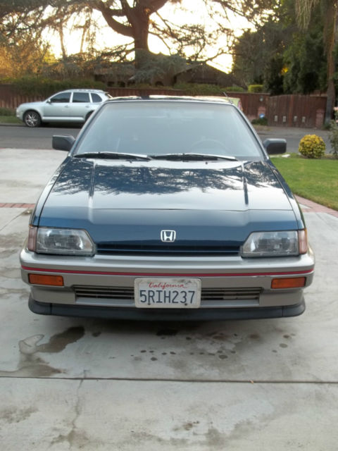 1987 Blue Honda CRX