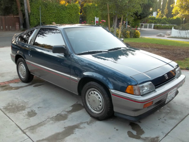 1987 Blue Honda CRX