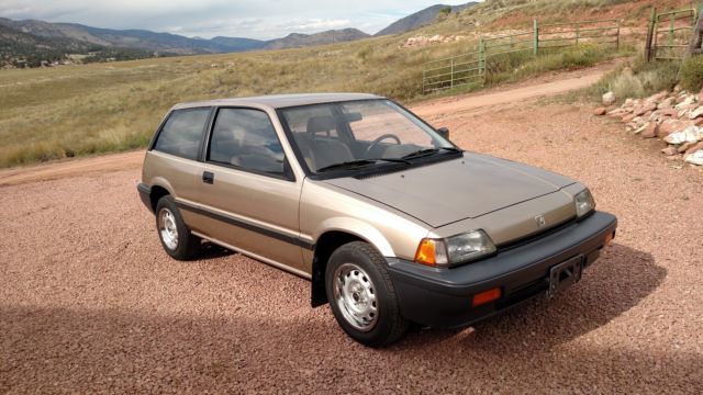 1987 Tan Honda Civic Hatchback