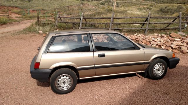 1987 Tan Honda Civic Hatchback