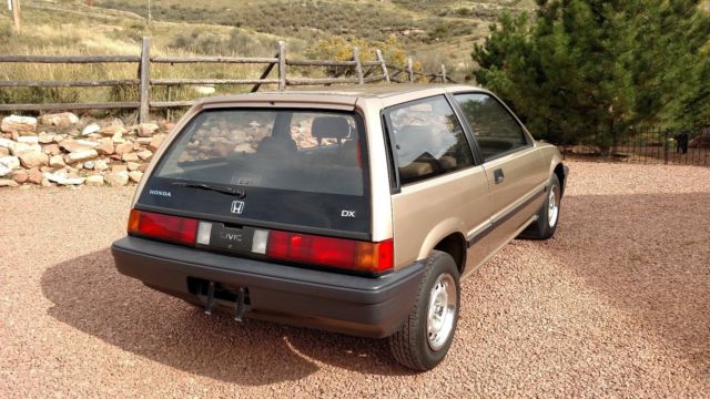 1987 Tan Honda Civic Hatchback