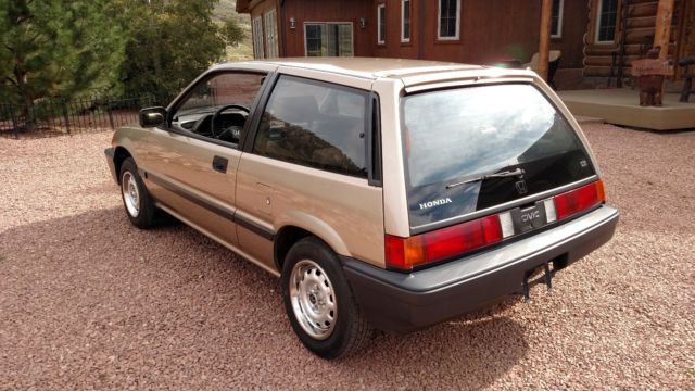 1987 Tan Honda Civic Hatchback