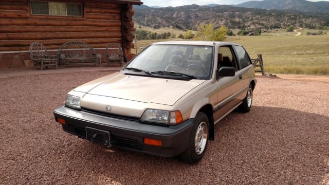 1987 Tan Honda Civic Hatchback