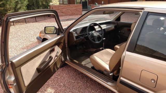 1987 Tan Honda Civic Hatchback