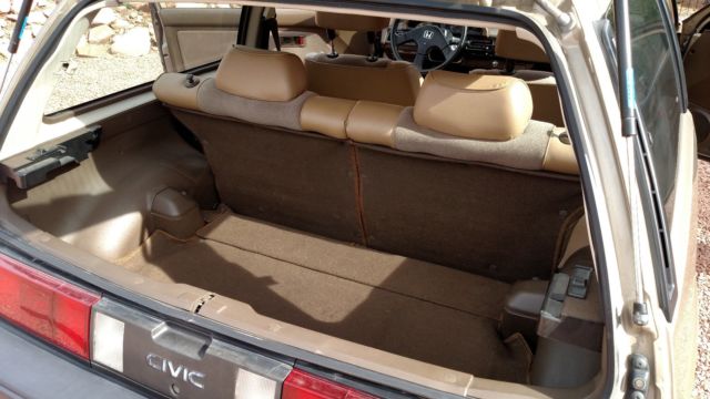 1987 Tan Honda Civic Hatchback
