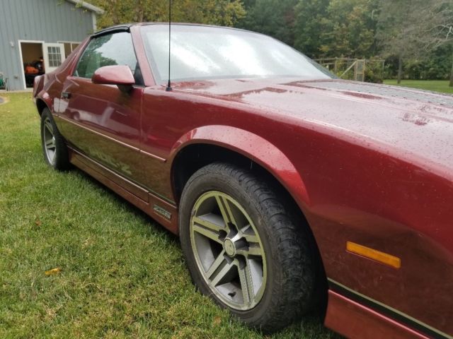1987 Burgundy Chevrolet Camaro Coupe