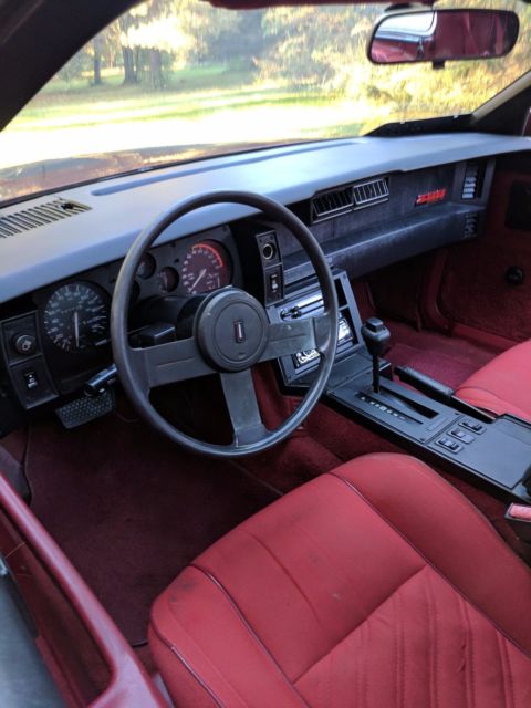 1987 Red Chevrolet Camaro Coupe
