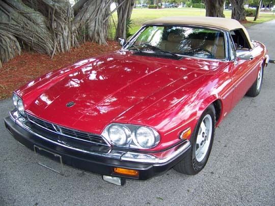 1987 Red Jaguar XJS Convertible