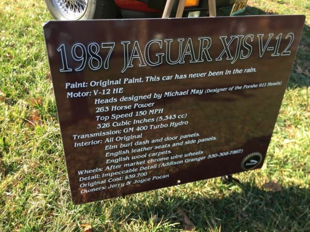 1987 Red Jaguar XJS Coupe