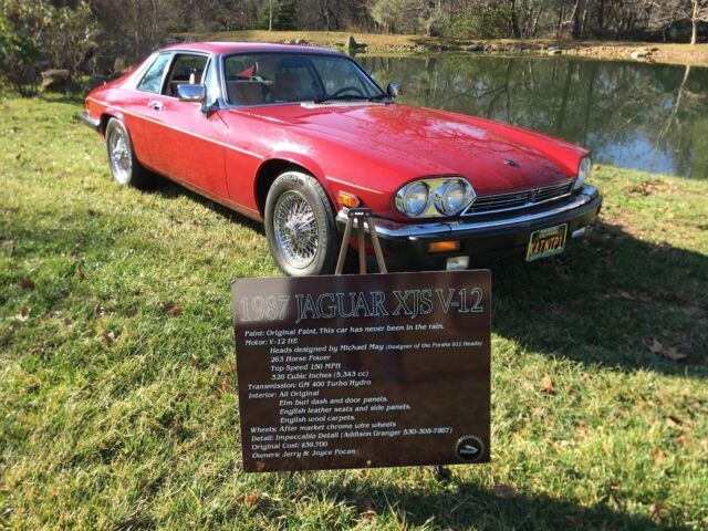 1987 Red Jaguar XJS Coupe