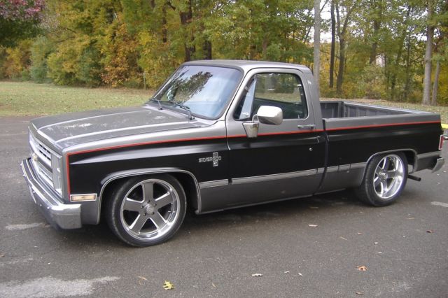 1987 Black Chevrolet C-10 Standard Cab Pickup