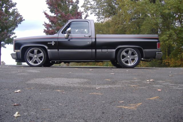 1987 Black Chevrolet C-10 Standard Cab Pickup